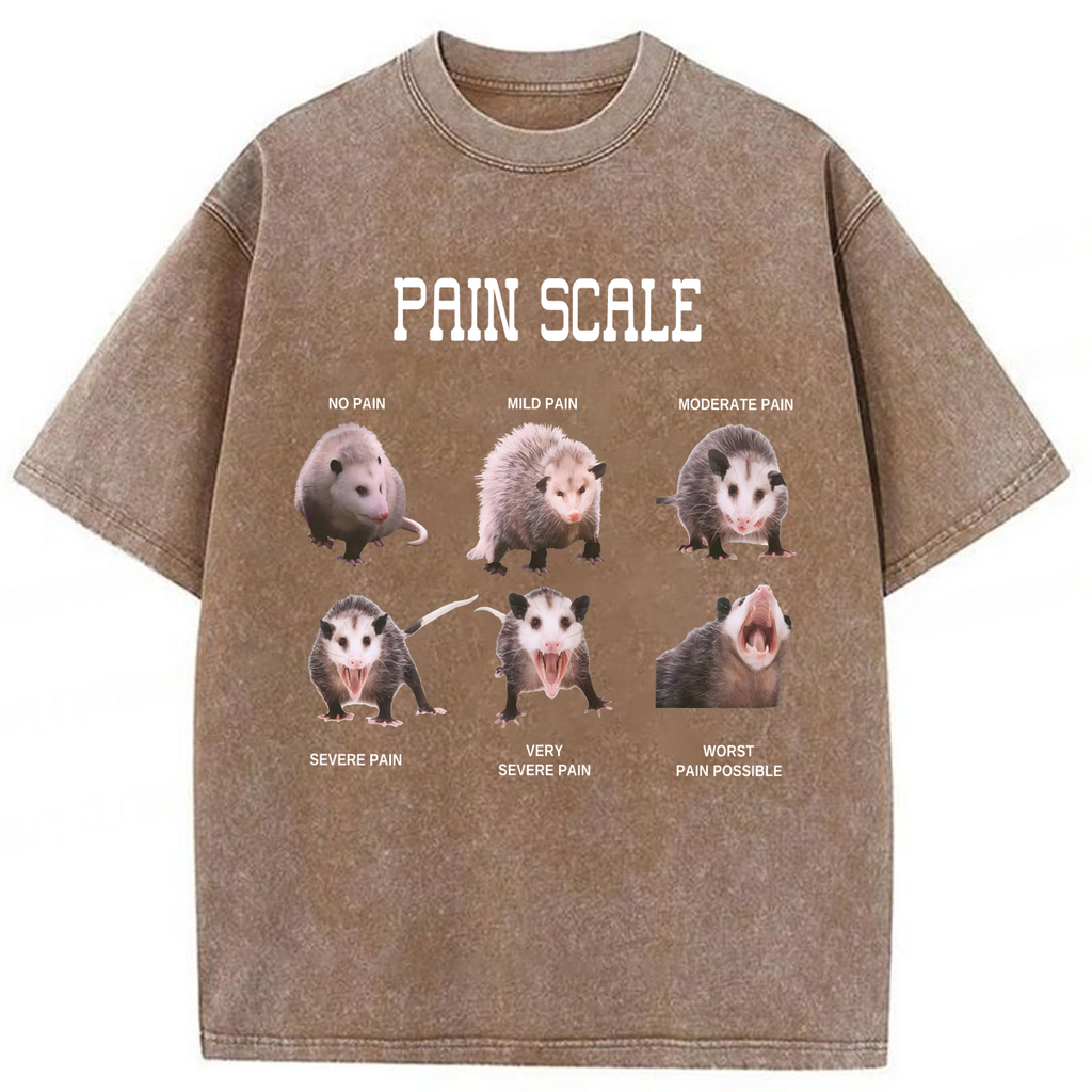 bbb Nurse Pain Scale Pain Assessment Washed T-shirt