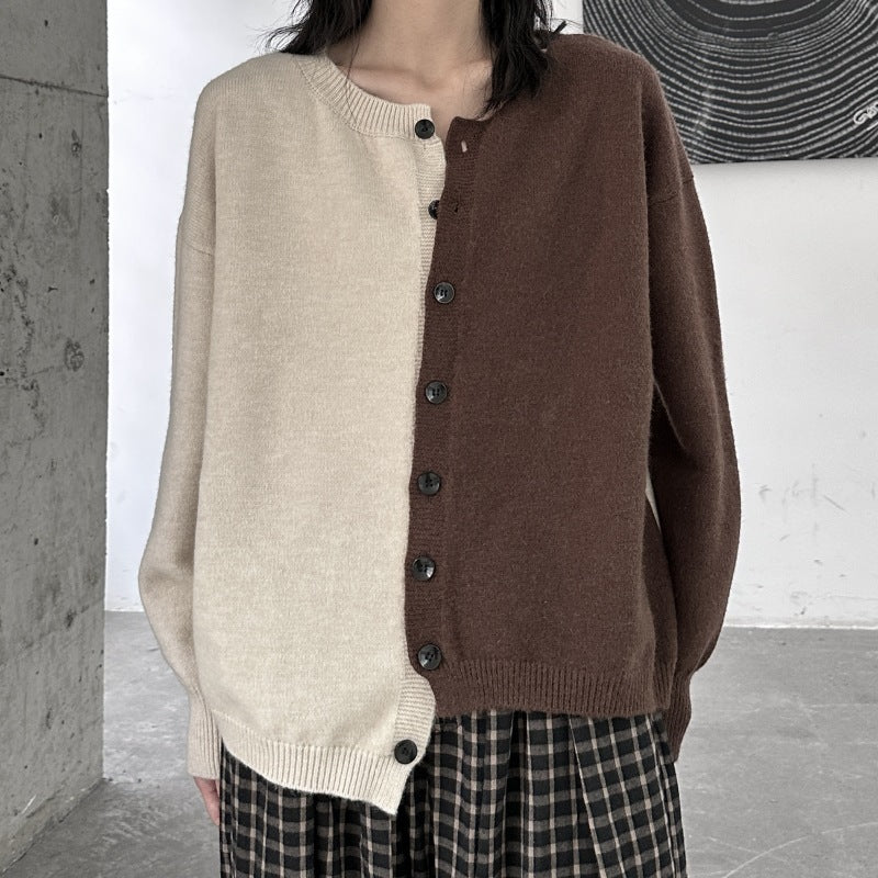 Oversized Women’s Sweater Coat - Button Front, Acrylic