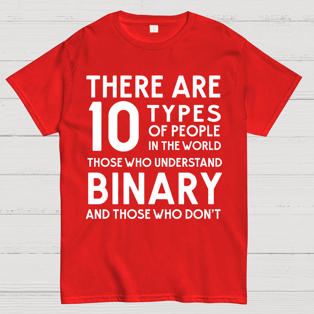 There Are 10 Types of People-Those Who Understand Binary and Those Who Don’t  T-Shirt