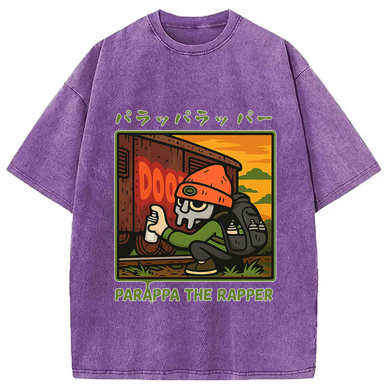bbb PaRappa the Rapper MF DOOM Washed T-Shirt