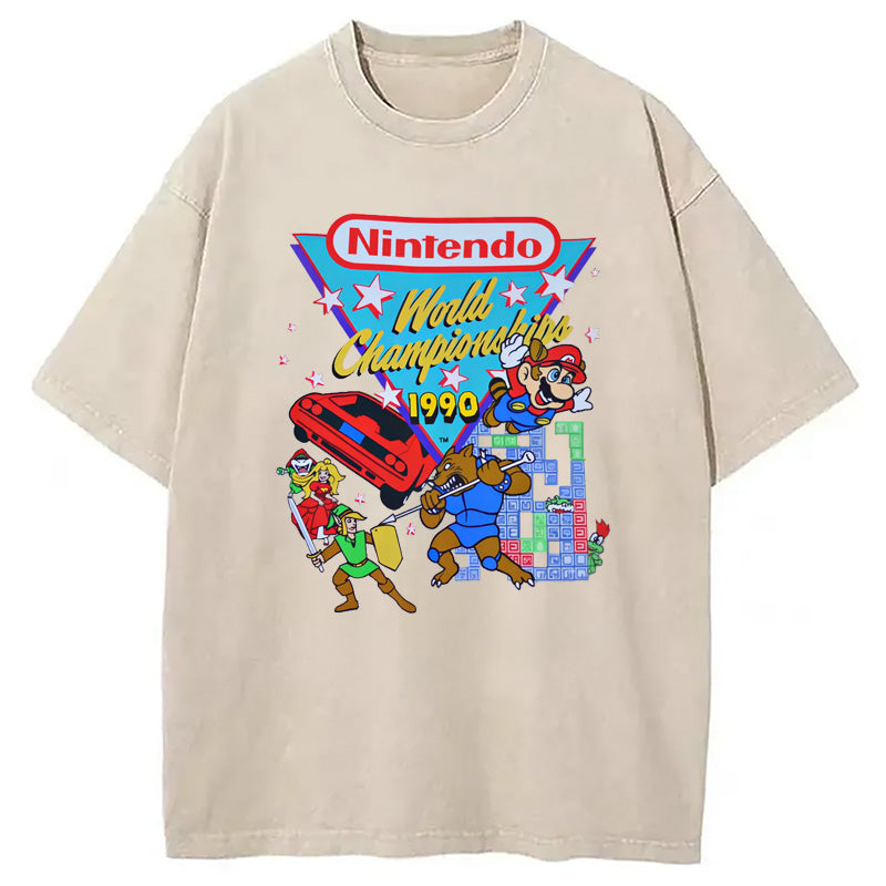 bbb Nintendo 1990 World Championships Washed T-Shirt