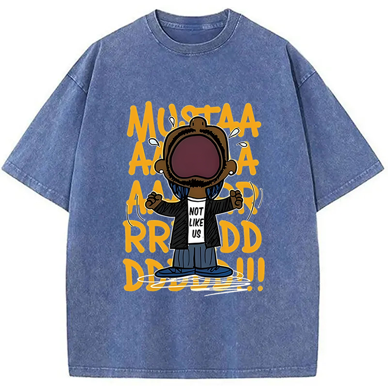 bbb Kendrick Mustard Lamar Rapper Washed T-Shirt