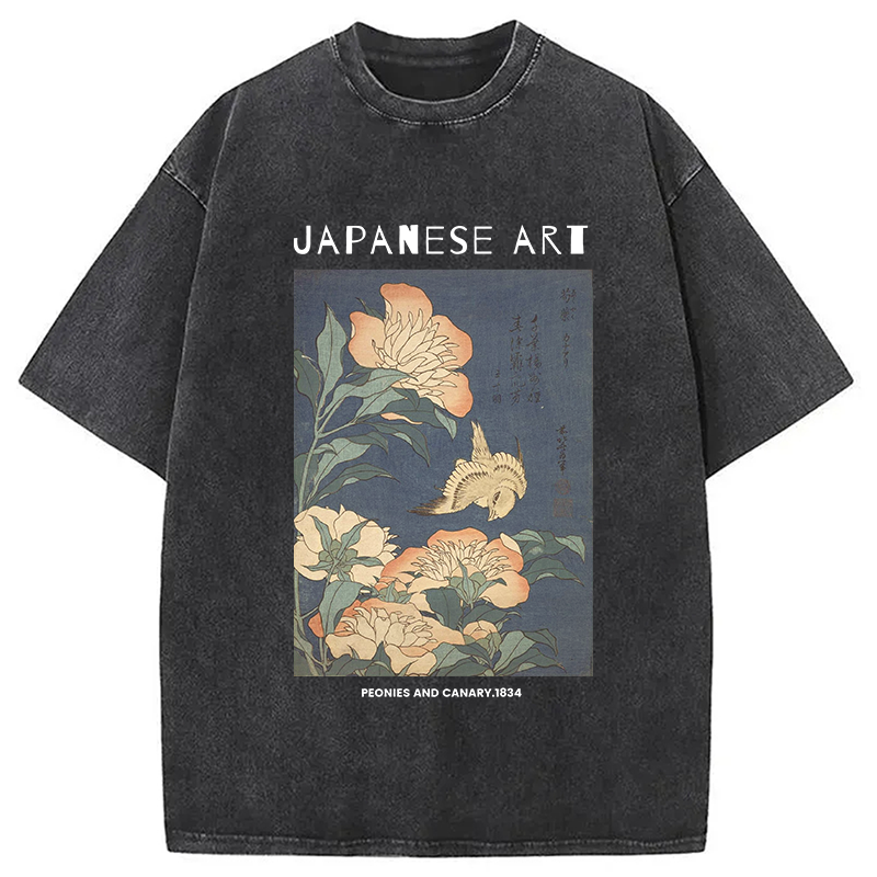 bbb Peonies and Cherry Washed T-Shirt