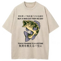 bbb Teach A Man To Fish Washed T-Shirt