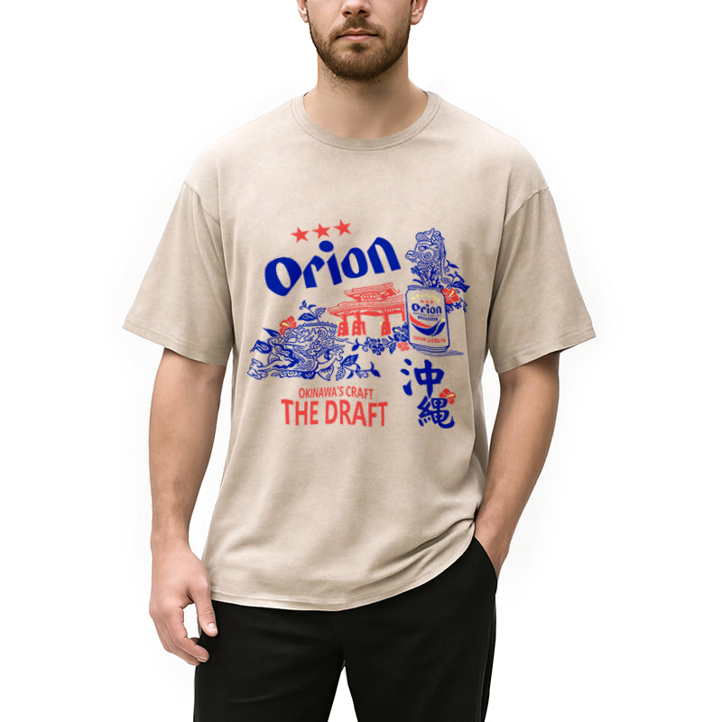 bbb Orion Beer With Okinawa Washed T-Shirt