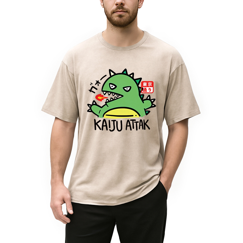 bbb Kaiju Attack Washed T-Shirt