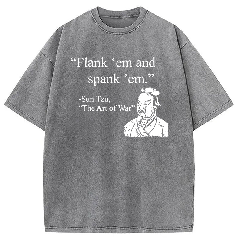 bbb The Art Of War Funny Washed T-Shirt