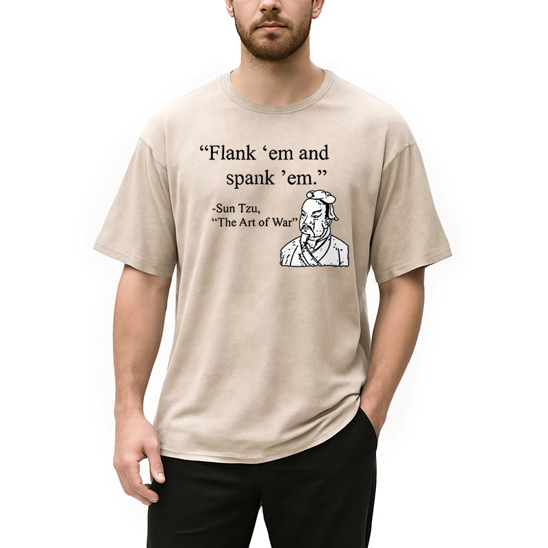 bbb The Art Of War Funny Washed T-Shirt
