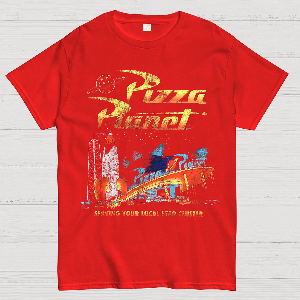 Retro Toy Story Pizza Planet Serving Your Local Star  T-Shirt