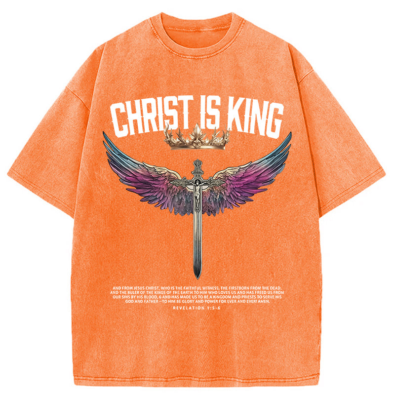 bbb Christ Is King Christian Washed T-Shirt