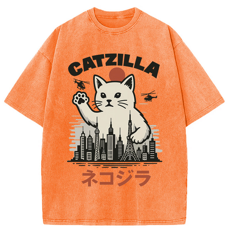 bbb Feline Fury Over Tokyo Washed T-Shirt