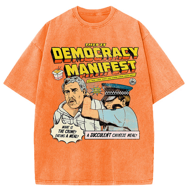 bbb This is Democracy Washed T-Shirt