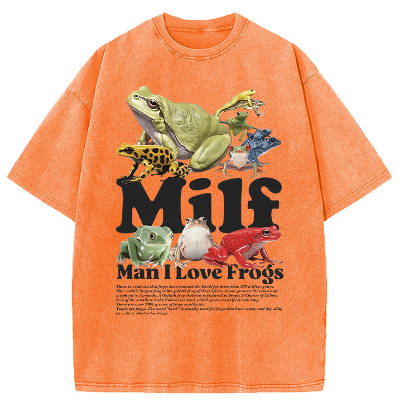 bbb Man I Love Frogs Washed T-Shirt