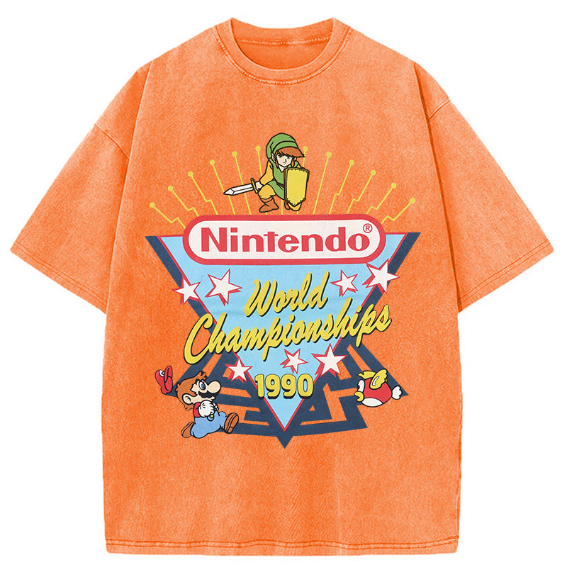 bbb 90s Nintendo World Championship Washed T-Shirt