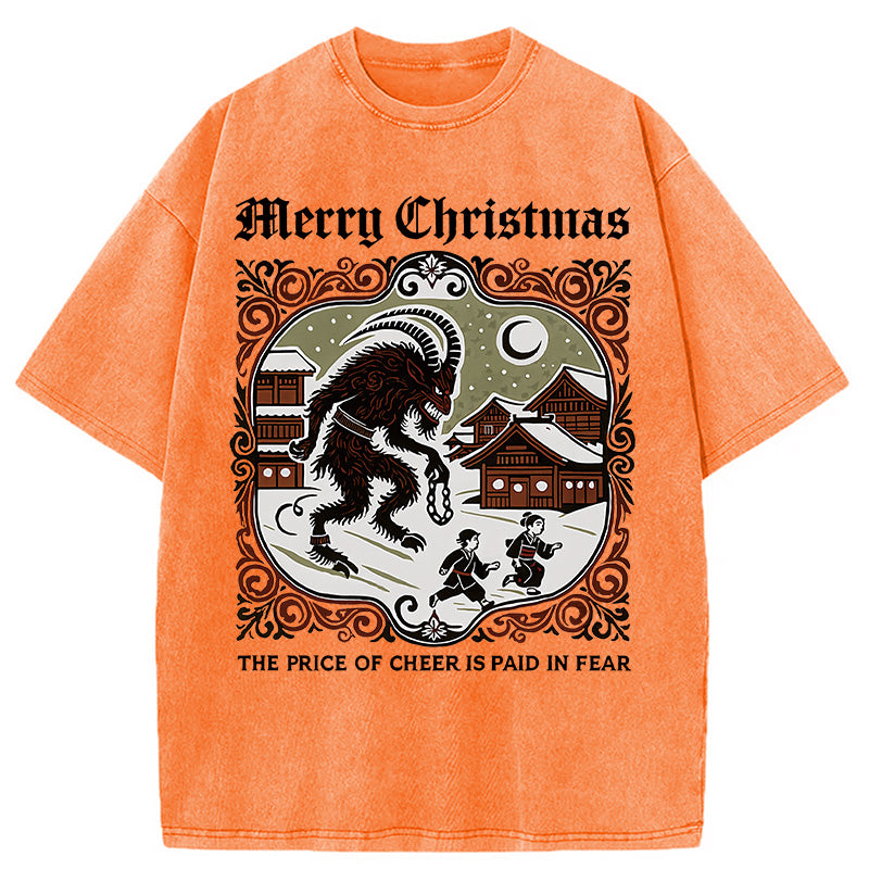 bbb The Price of Cheer is Paid in Fear Washed T-Shirt