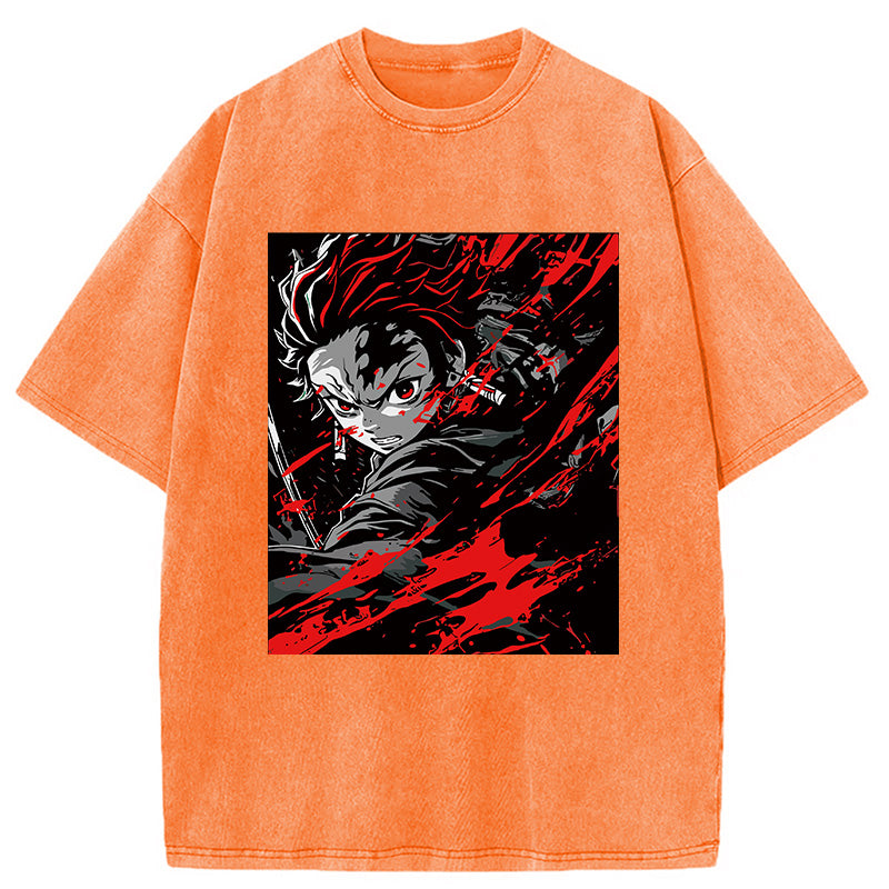 bbb Demon Slayer Daring Duels Washed T-Shirt