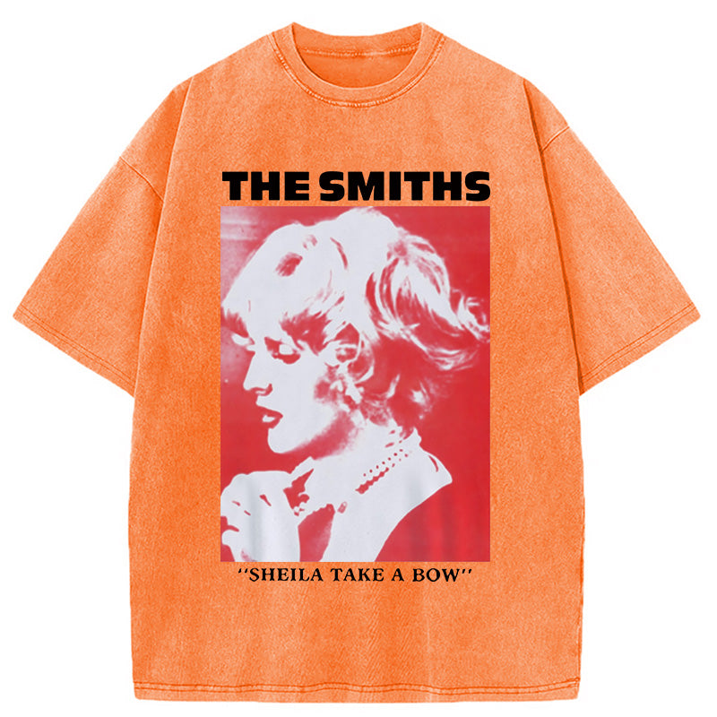 bbb The Smiths Sheila Take A Bow Meme Washed T-Shirt