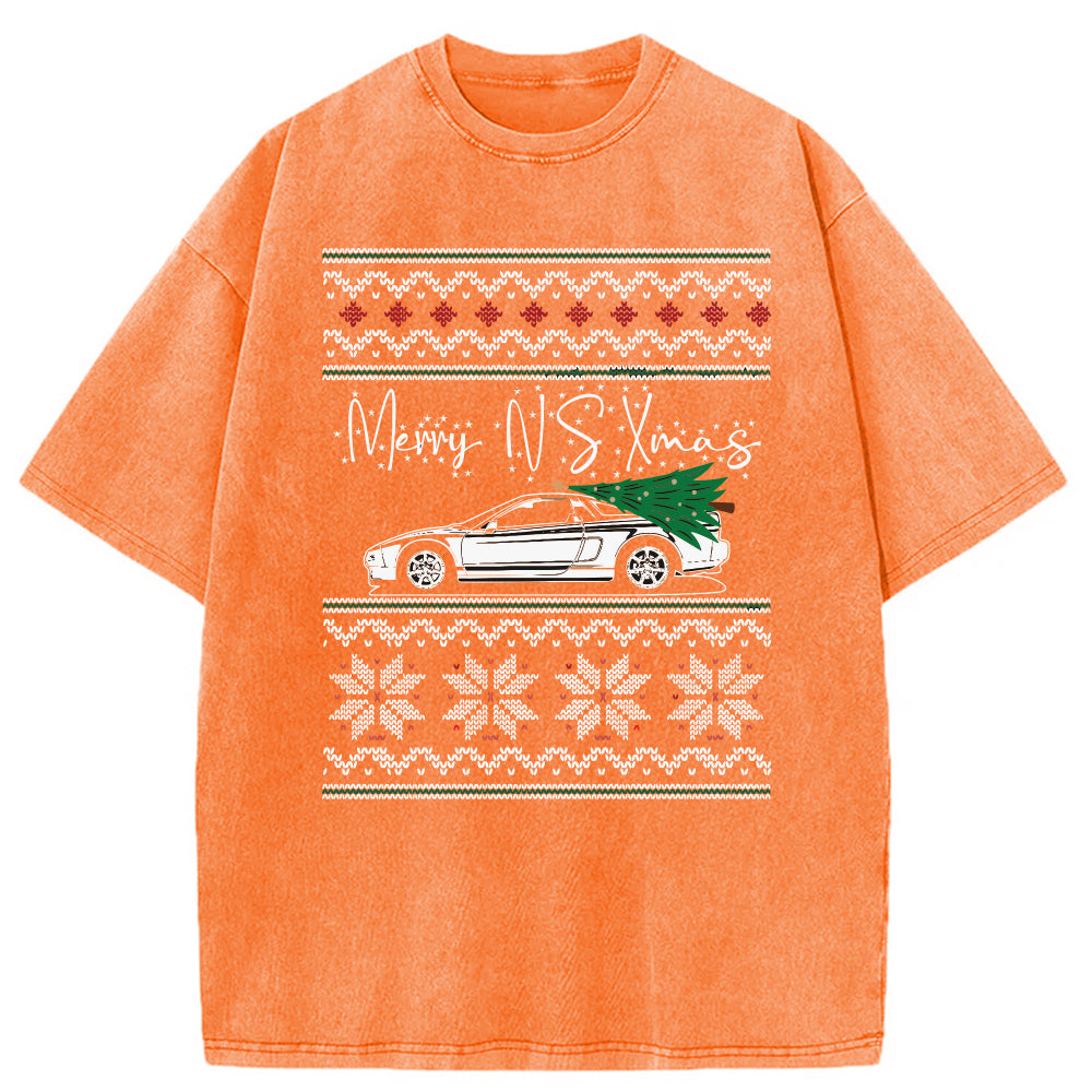 bbb Japanese Sports Car JDM Christmas Washed T-Shirt