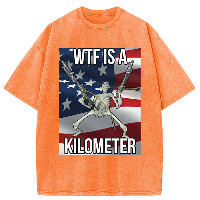 bbb WTF Is A Kilometer Washed T-Shirt