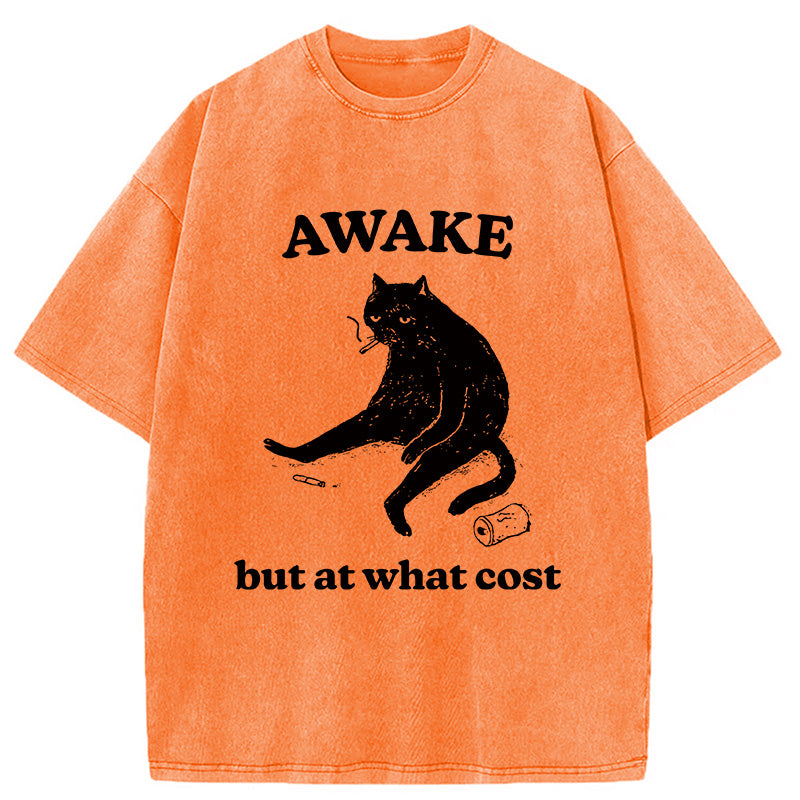 bbb Decadent Smoking Cat Washed T-Shirt