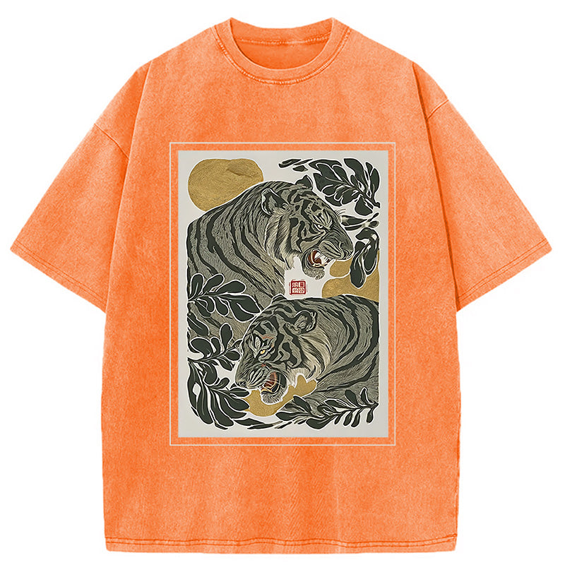 bbb Woodcut Tiger Washed T-Shirt