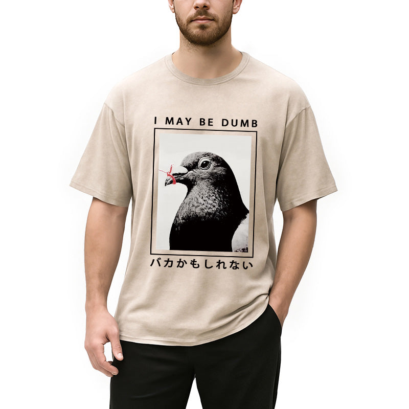 bbb I May Be Dumb Funny Washed T-Shirt