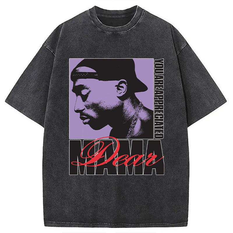 bbb Tupac Dear Mama Appreciated Washed T-Shirt