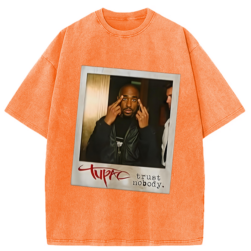 bbb TUPAC SHAKUR Trust Nobody Washed T-Shirt