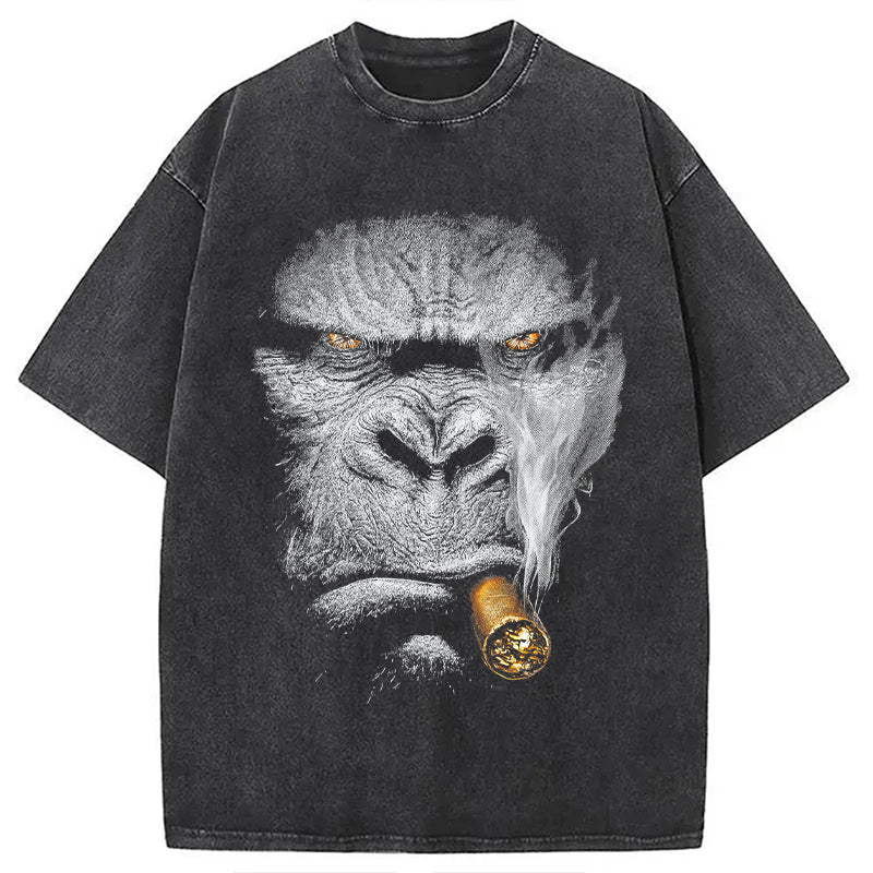 bbb Smoking Gorilla Washed T-Shirt