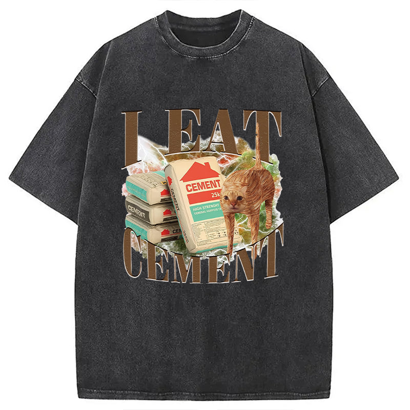 bbb Unhinged I Eat Cement Washed T-Shirt