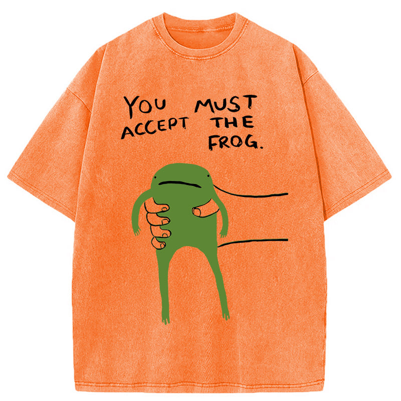 bbb Give You Frog Washed T-Shirt