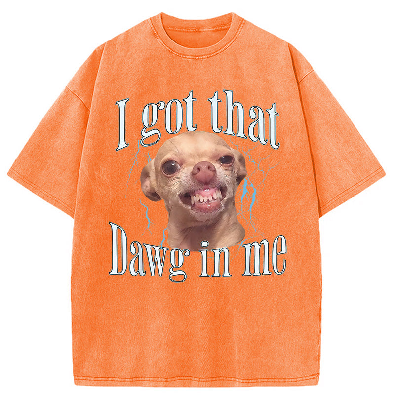 bbb Chihuahua Funny Meme Washed T-Shirt