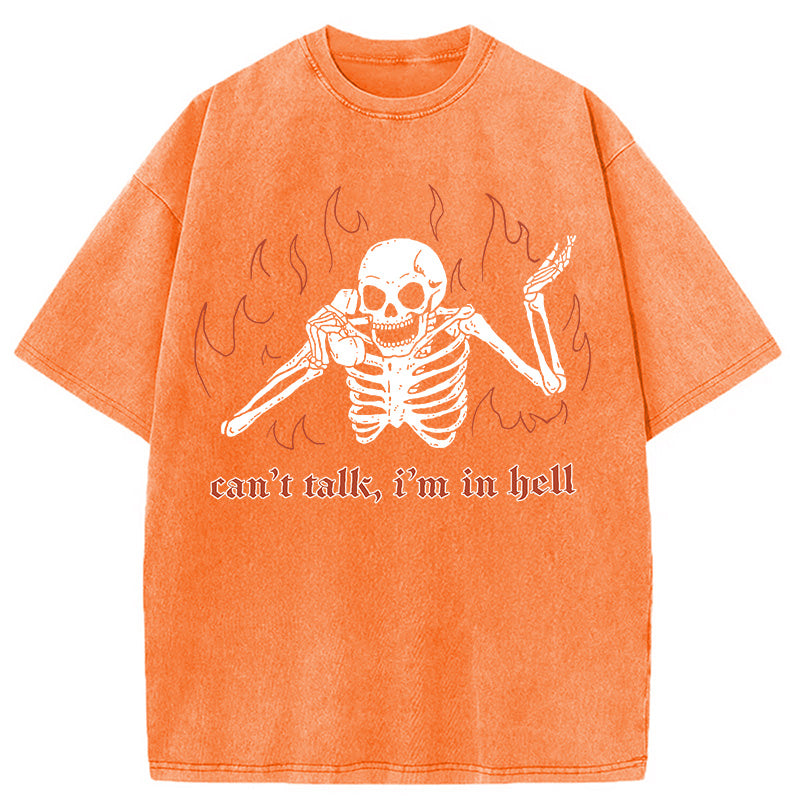 bbb Can't Talk In Hell Washed T-Shirt