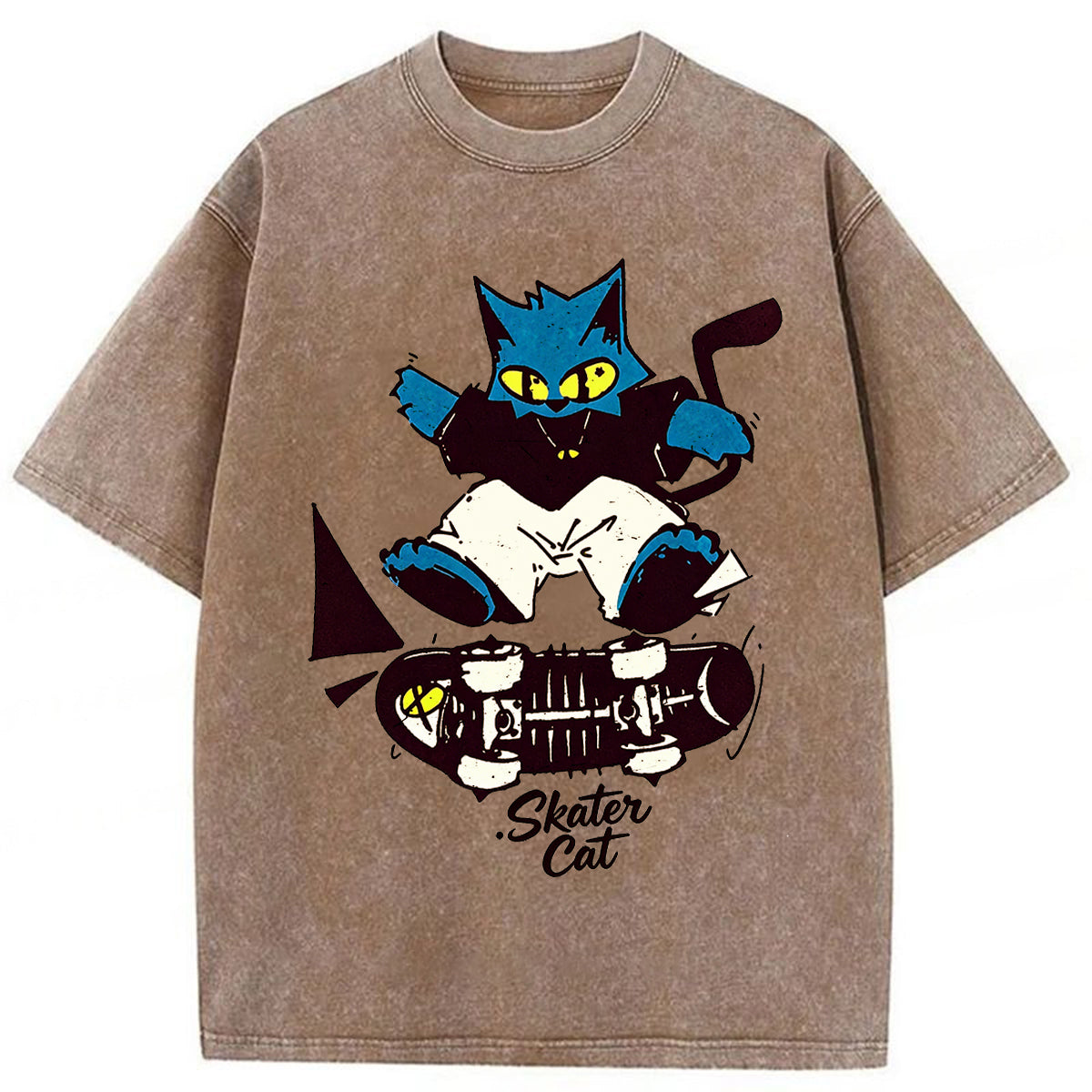 bbb Skater Cat Washed T-shirt