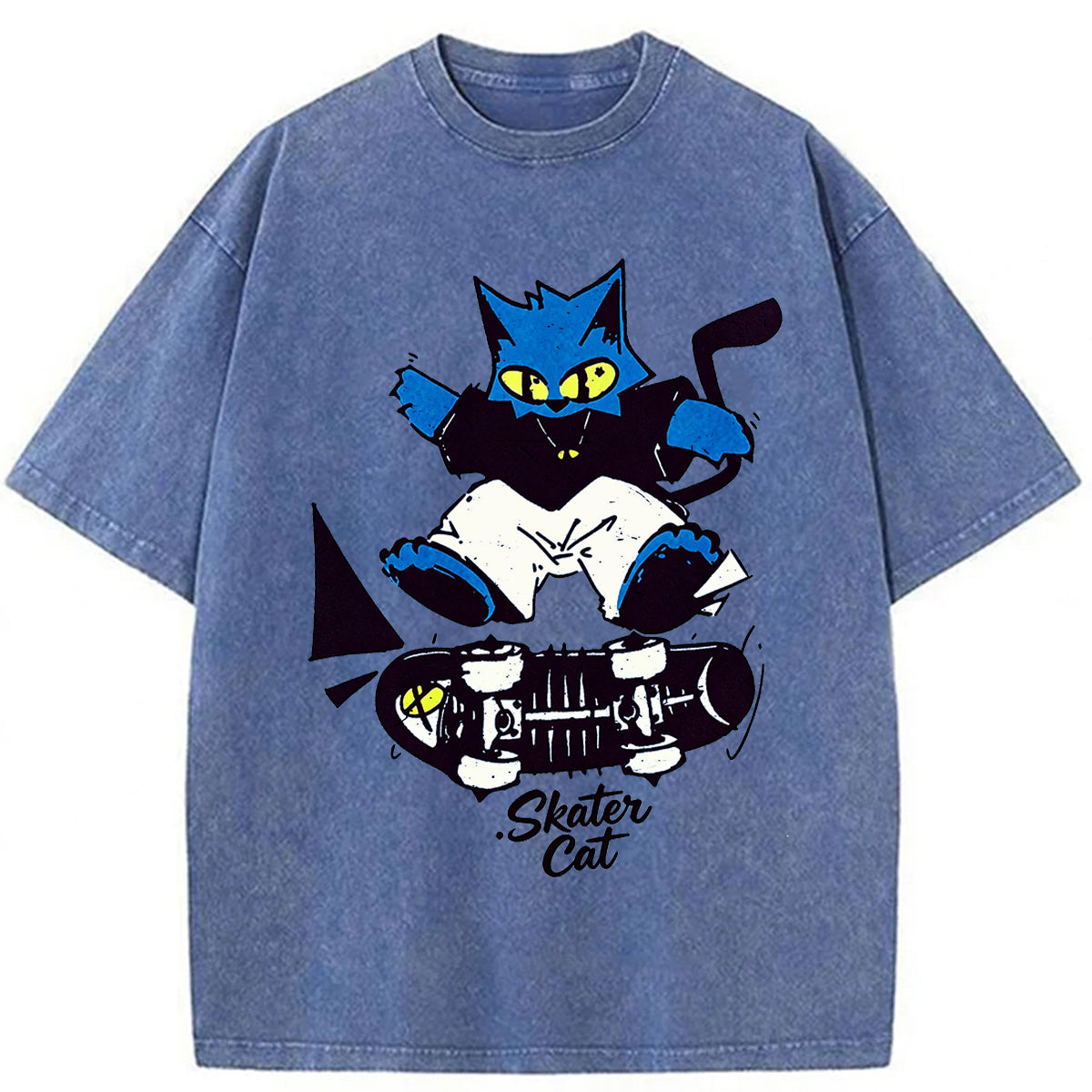 bbb Skater Cat Washed T-shirt