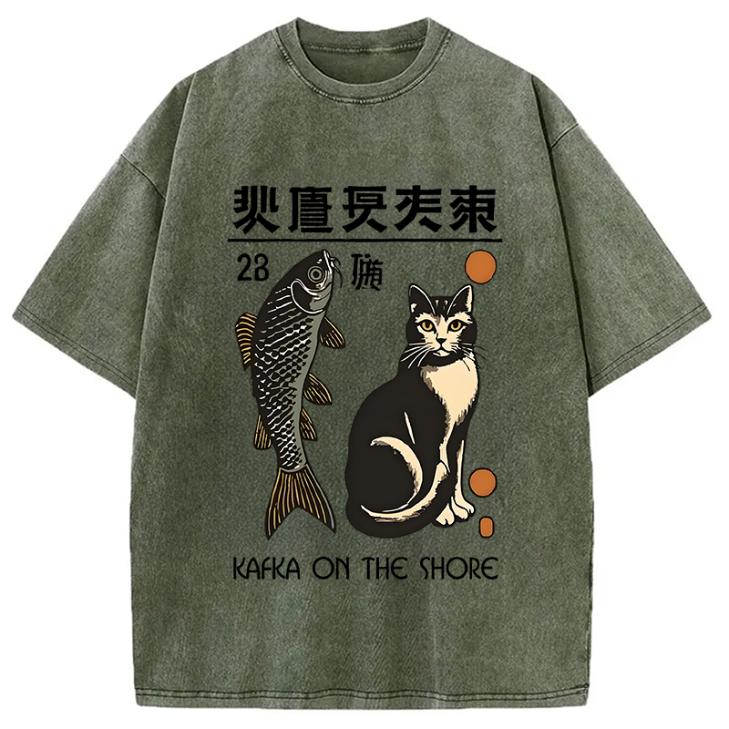 bbb Kafka On The Shore Washed T-Shirt