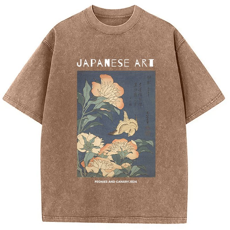 bbb Peonies and Cherry Washed T-Shirt