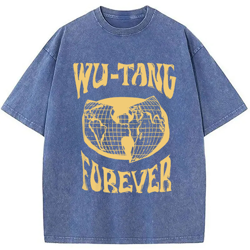 bbb Wu-Tang Forever Hip-Hop Washed T-Shirt