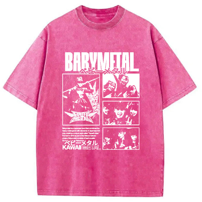 bbb BABYMETAL Merch Washed T-Shirt