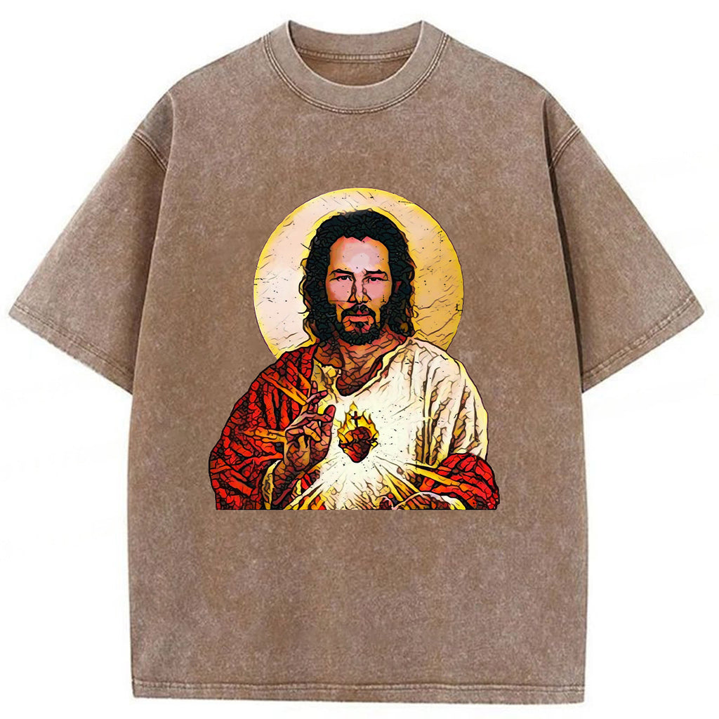 bbb Holy Keanu Washed T-shirt