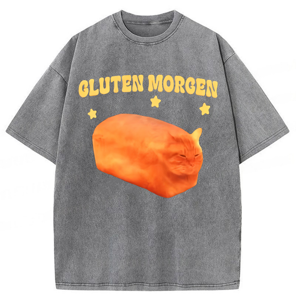 bbb Cluten Morgen Cat Washed T-shirt