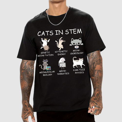 Cats in STEM  T-Shirt