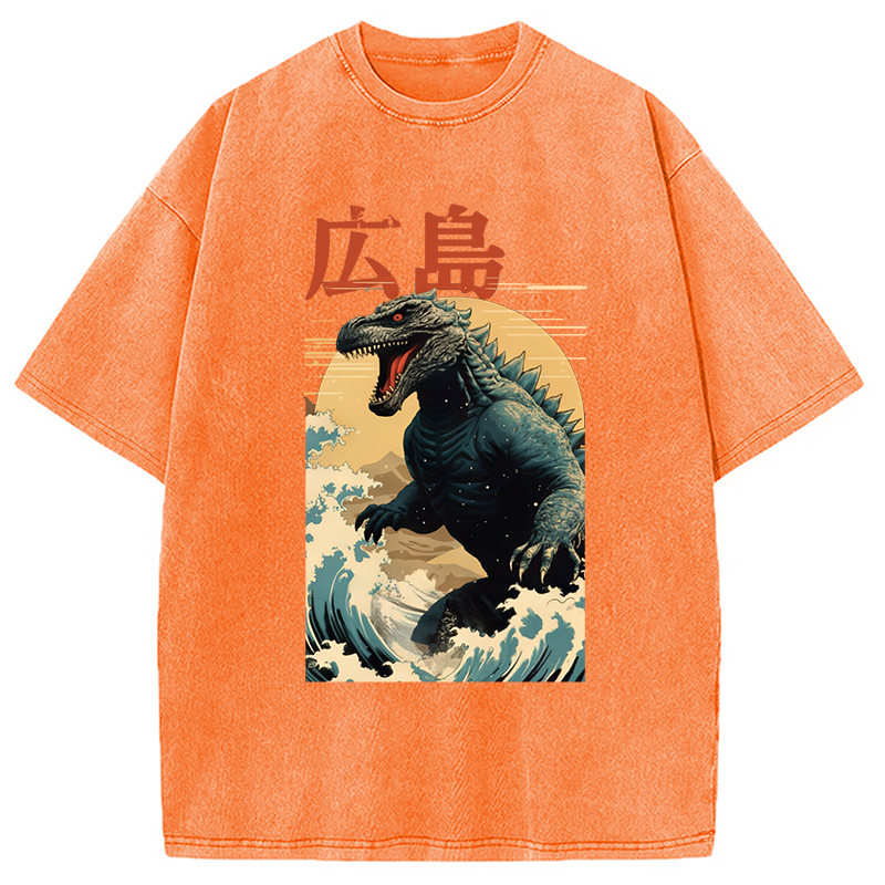 bbb Hiroshima Godzilla Vintage Washed T-Shirt
