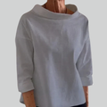 Damen-Sweatshirt aus Baumwolle, schwarz, Rundhalsausschnitt, locker geschnitten, lässig-trendig, modisch