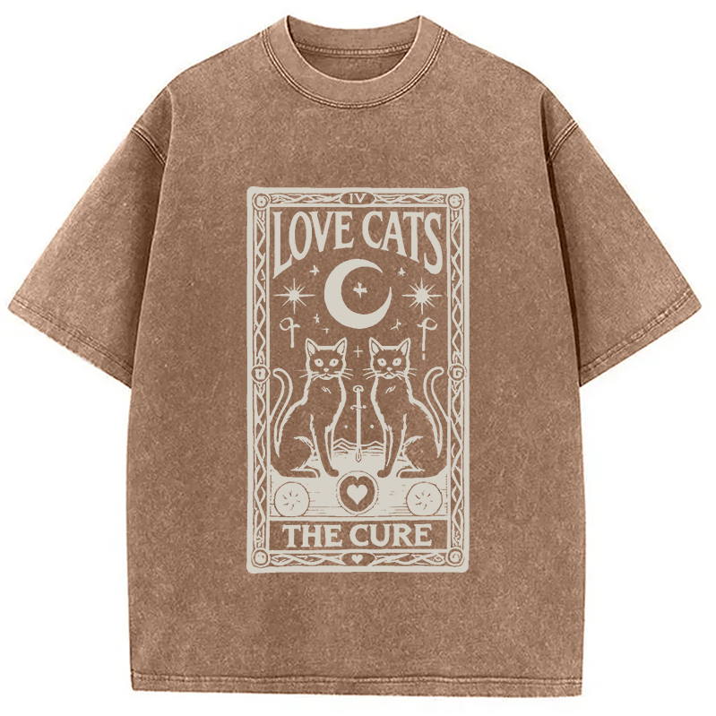 bbb The Cure - Love Cats Washed T-Shirt