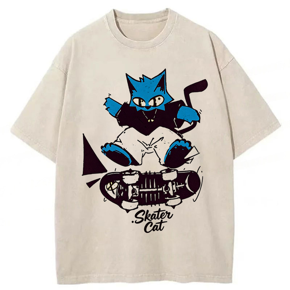bbb Skater Cat Washed T-shirt