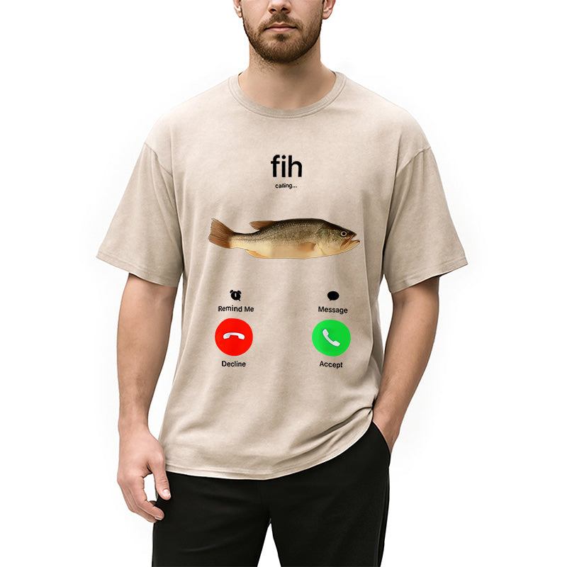 bbb Fih Incoming Call Meme Washed T-Shirt