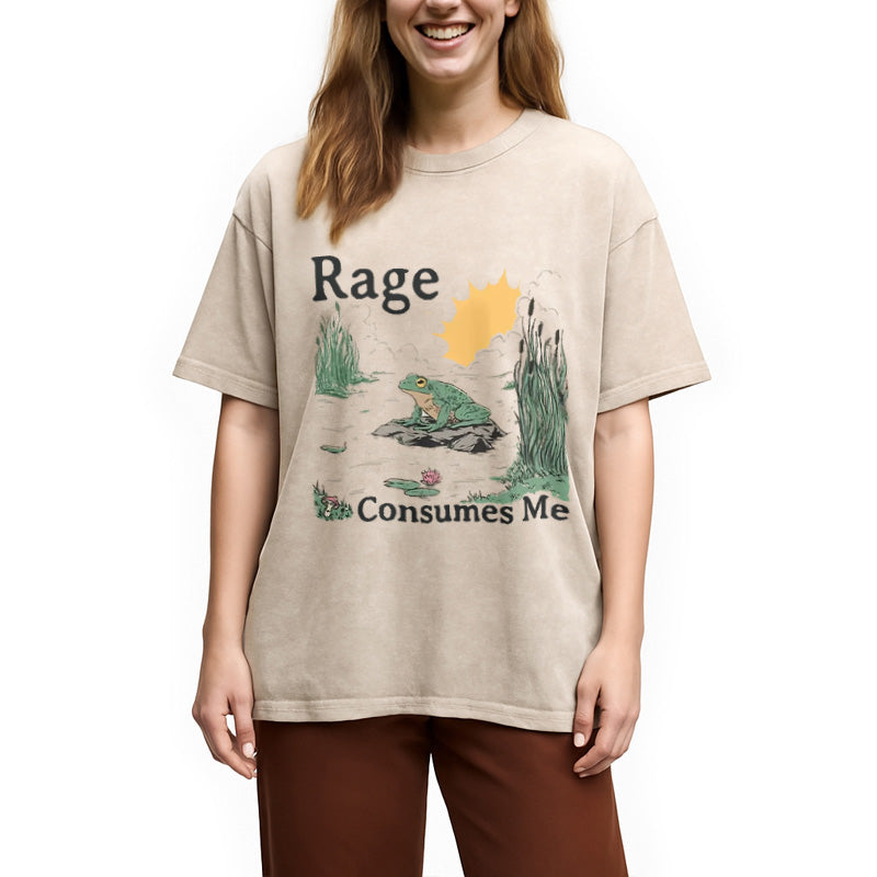 bbb Rage Consumes Me Frog Pond Washed T-Shirt