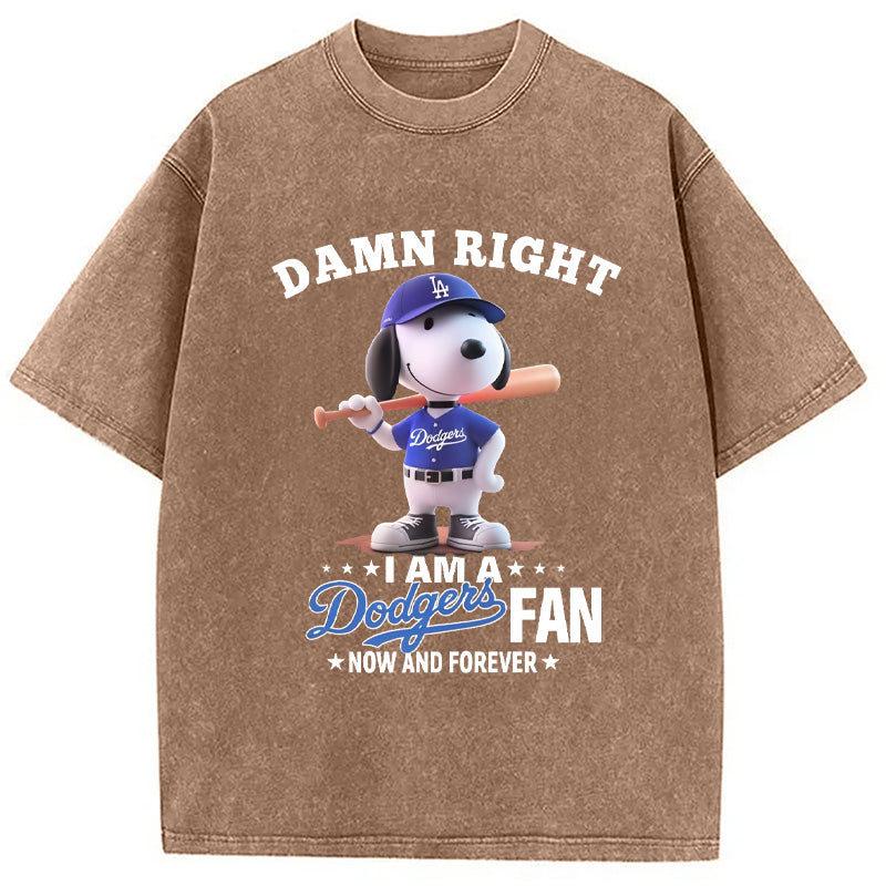 bbb Dodgers Baseball Vintage Washed T-Shirt