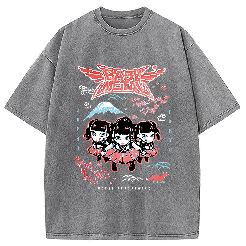 bbb Babymetal Tokyo Washed T-Shirt